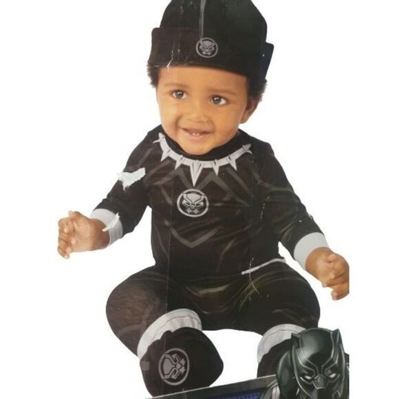 Marvel Black Panther Infant Costume 12-18 Months 5 piece Set NWT - Picture 1 of 6